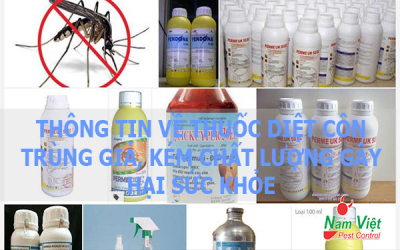 Thông tin về thuốc diệt côn trùng giả, kém chất lượng gây hại sức khỏe